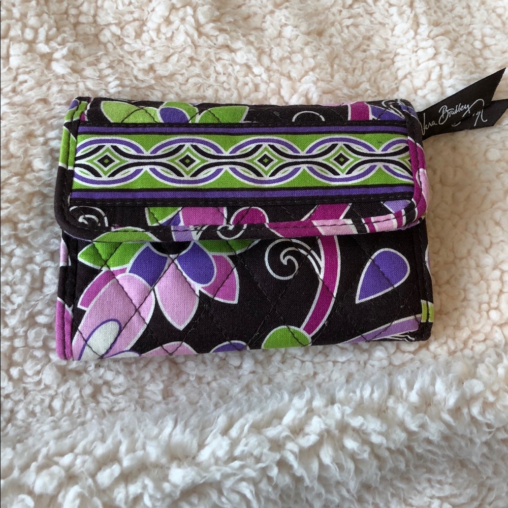 Vera Bradley Euro Wallet in Purple Punch